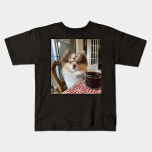 Leaelui with her dog t-shirt gift for your friend Kids T-Shirt